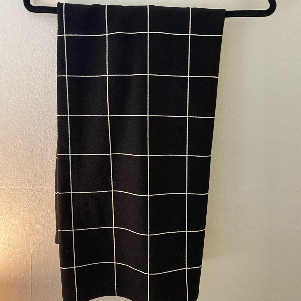 Grid Pattern Pants